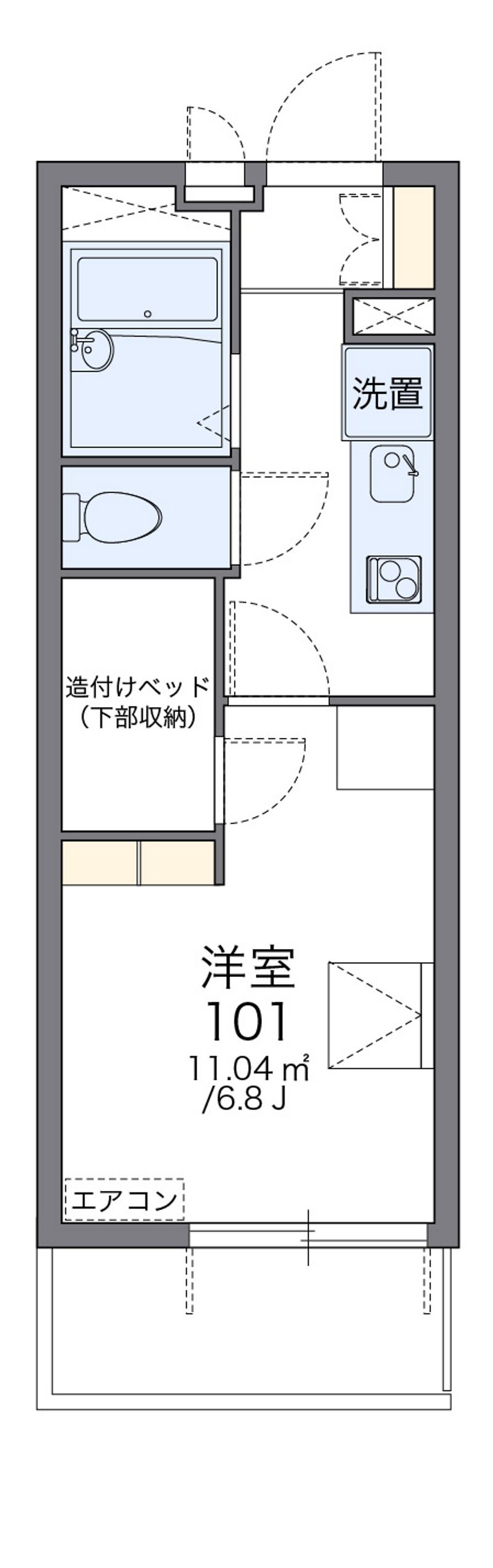 レオパレスオリーブ 間取図