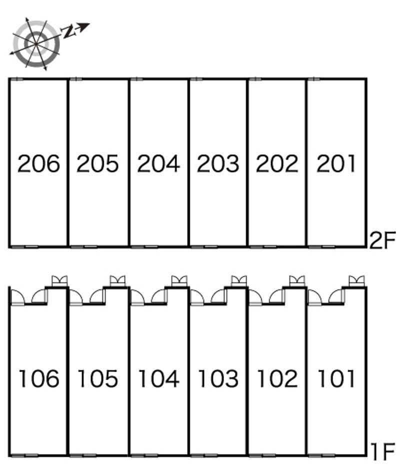 レオパレスラッキーパーソン 間取配置図