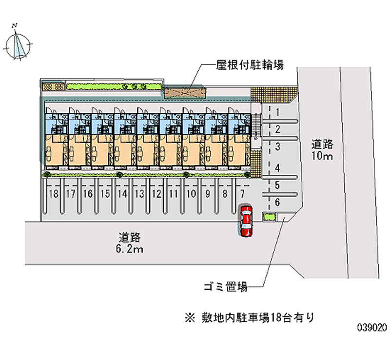 39020 Monthly parking lot