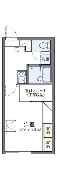 レオパレスひまわり 間取り図