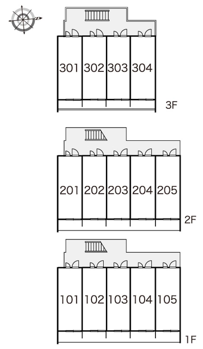 レオパレスプランドール八広 間取り配置図