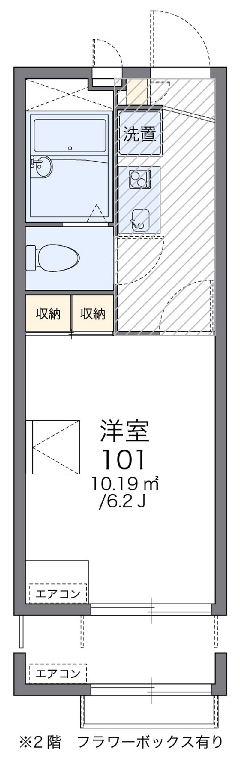 レオパレスサンコート 間取図