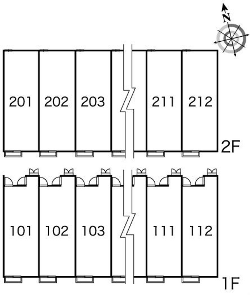 レオパレスオーブ 間取配置図