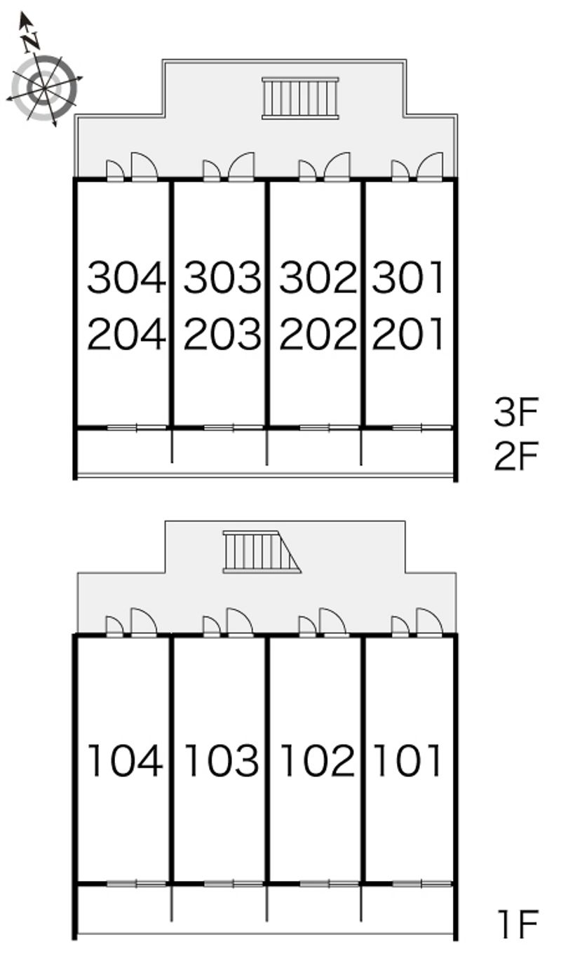 レオパレスルーエンハイムⅡ 間取り配置図