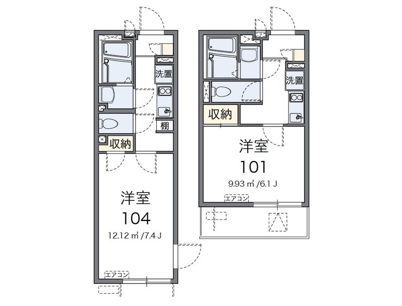 レオネクストＵ＆ＳⅢ 間取図