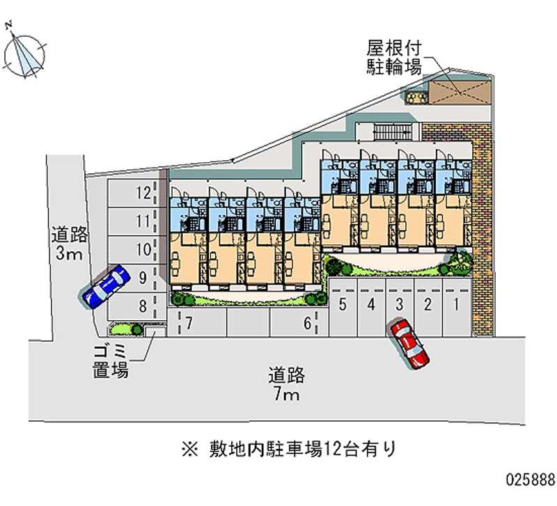 レオパレスケイティ 月極駐車場