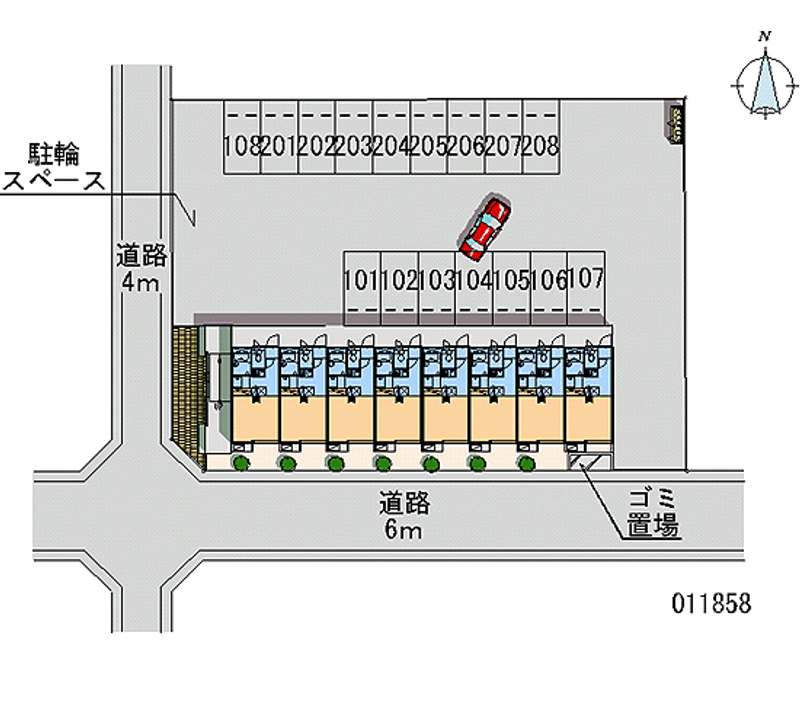 11858 bãi đậu xe hàng tháng