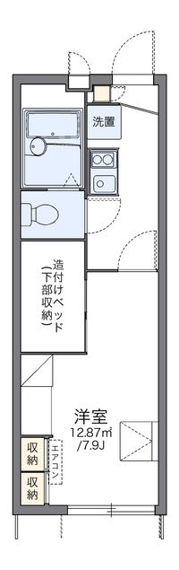 レオパレス梅花 間取り図