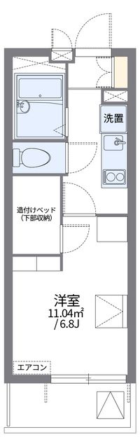 レオパレス萬市 間取り図