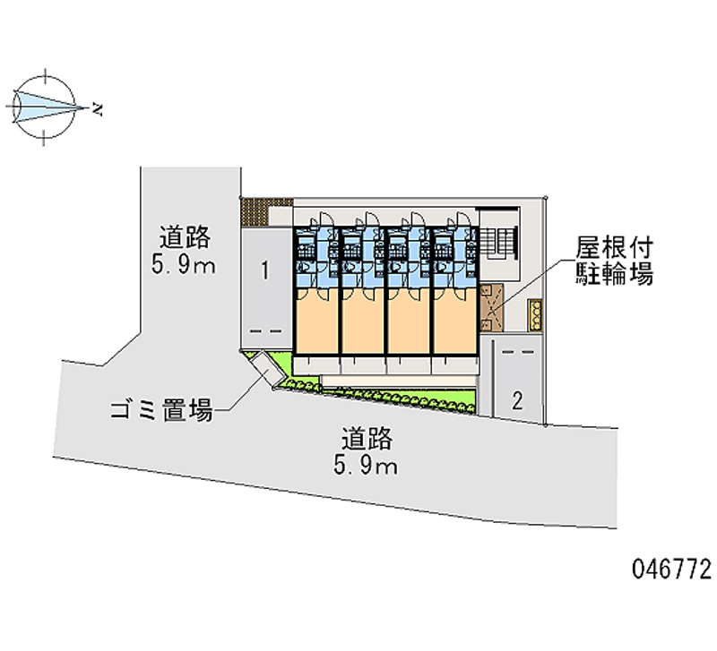 レオパレスデイジーヴィラⅡ 区画図