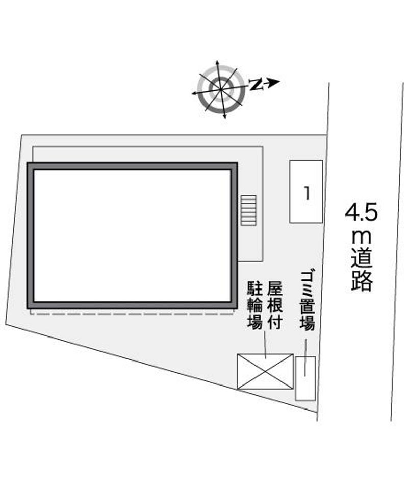 レオパレス東園田 配置図