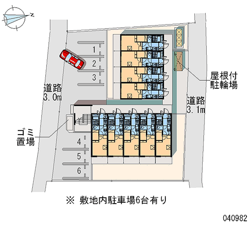 レオパレス八右衛門 区画図
