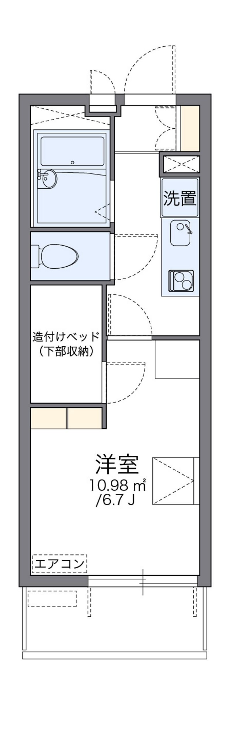レオパレスターナーⅢ 間取図