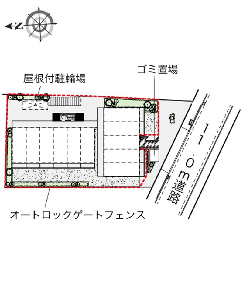 レオパレスソレーユⅢ 配置図