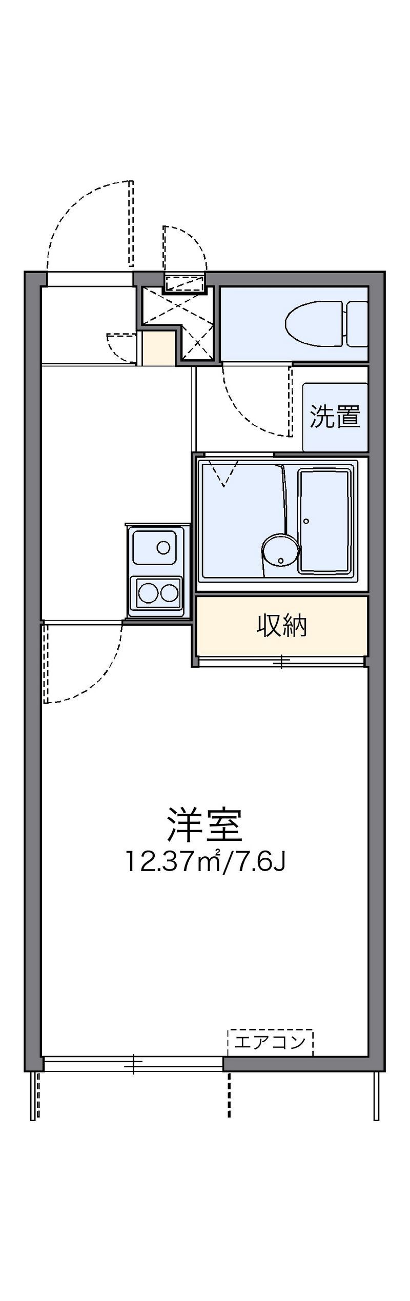 レオパレスふれんど 間取図