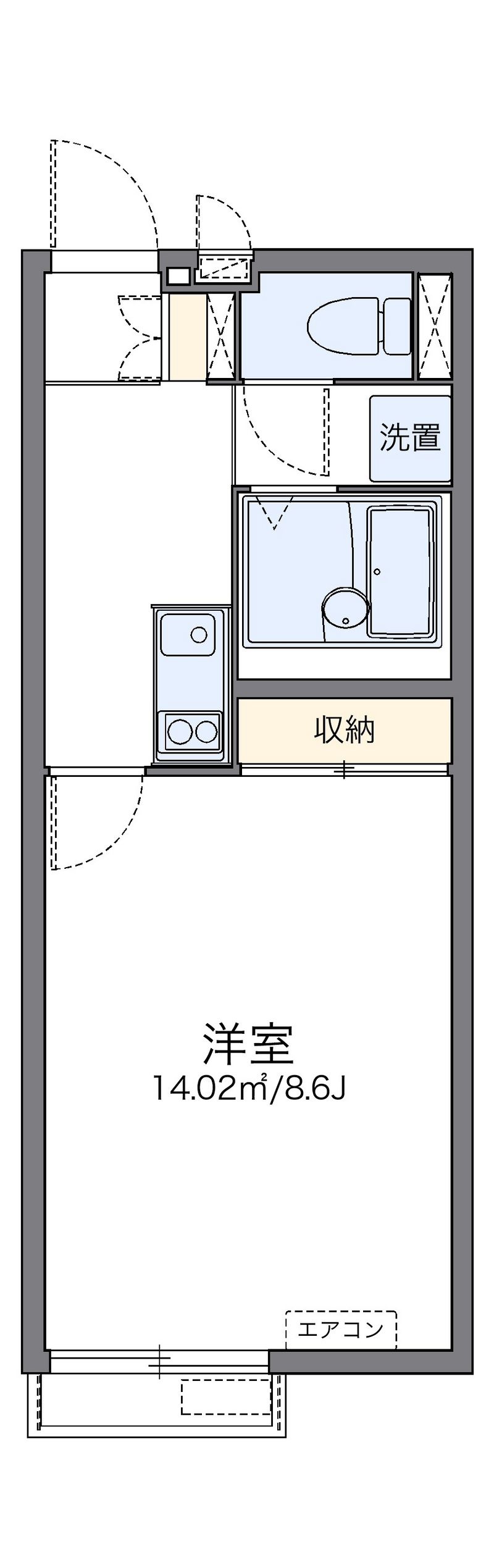 レオネクストめふ 間取図