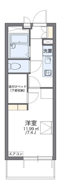 レオパレスグローリー 間取り図