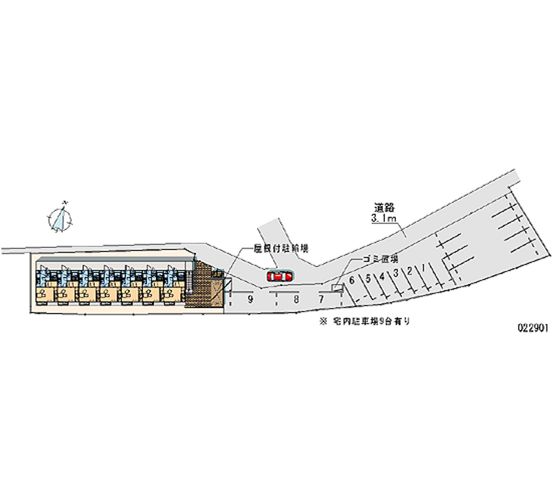 22901 Monthly parking lot