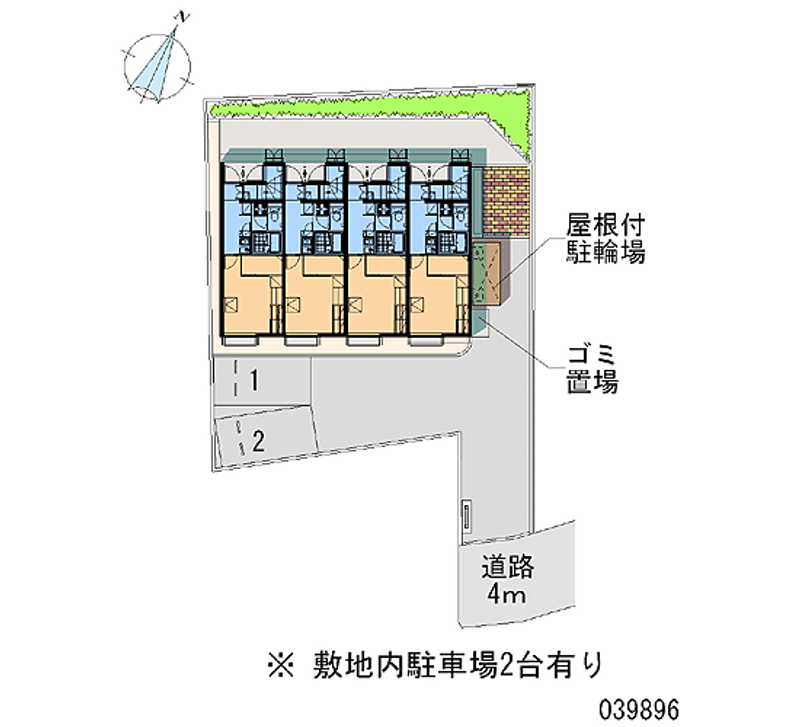 レオパレスジュネスⅡ 区画図