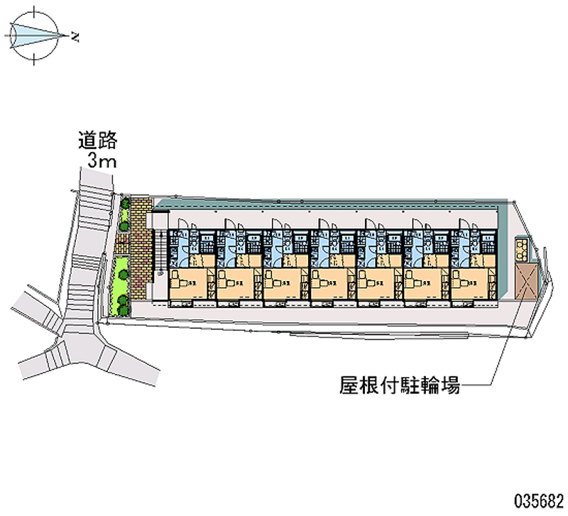 レオパレスプランドール西山本町 区画図