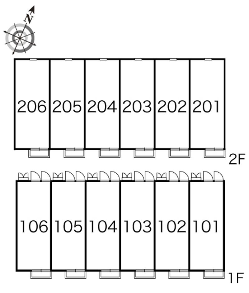 レオパレスパギー 間取配置図