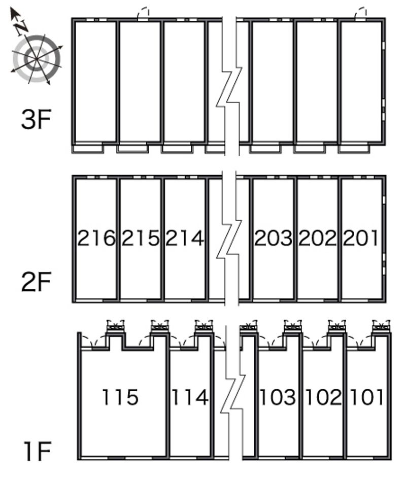 レオネクスト壽光Ⅲ 間取り配置図