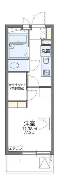 レオパレスエスペランサ舞 間取り図