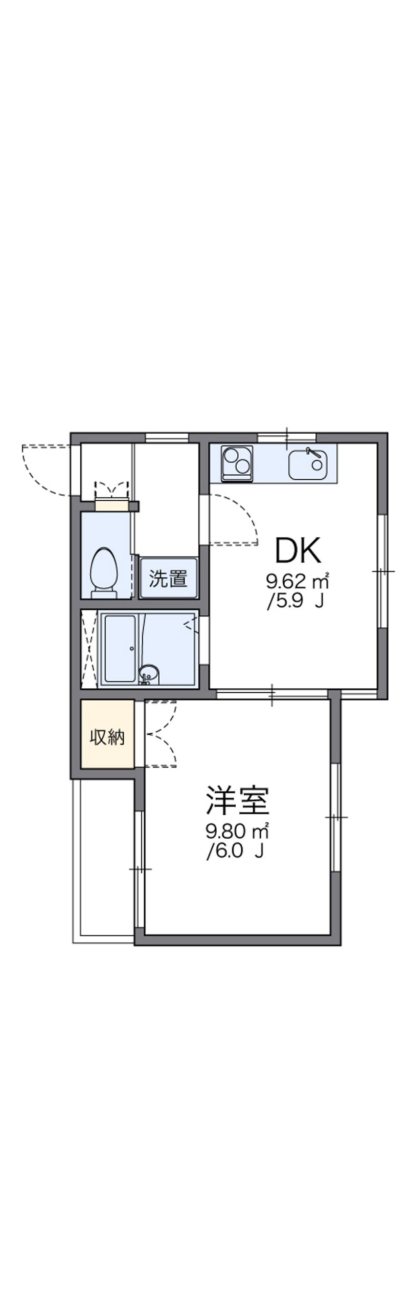 レオパレス上大岡第１２ 間取り