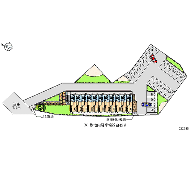 23295 Monthly parking lot