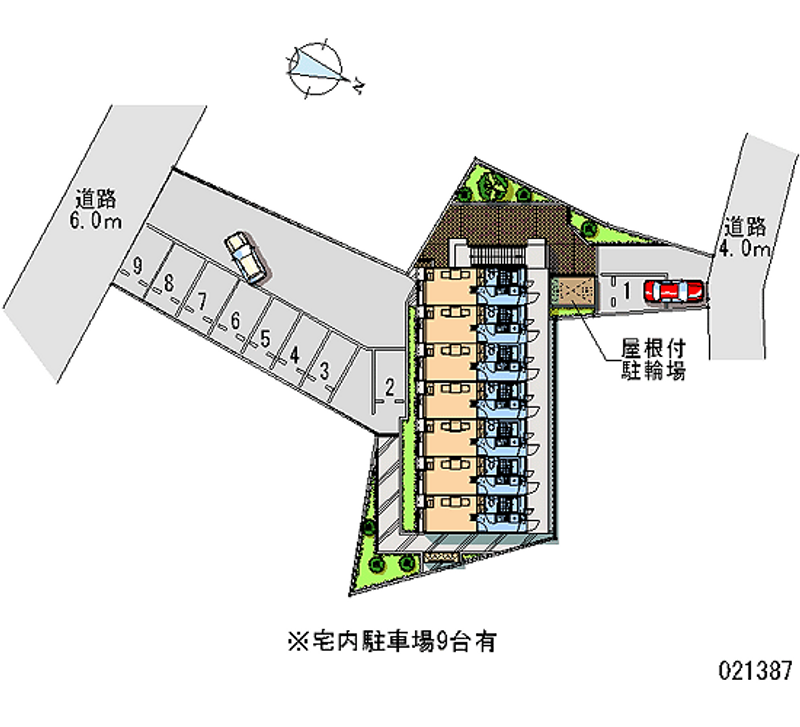 21387月租停车场