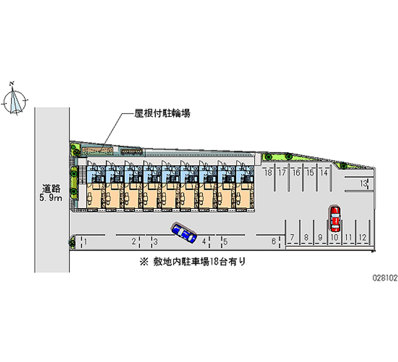 レオパレス純 月極駐車場