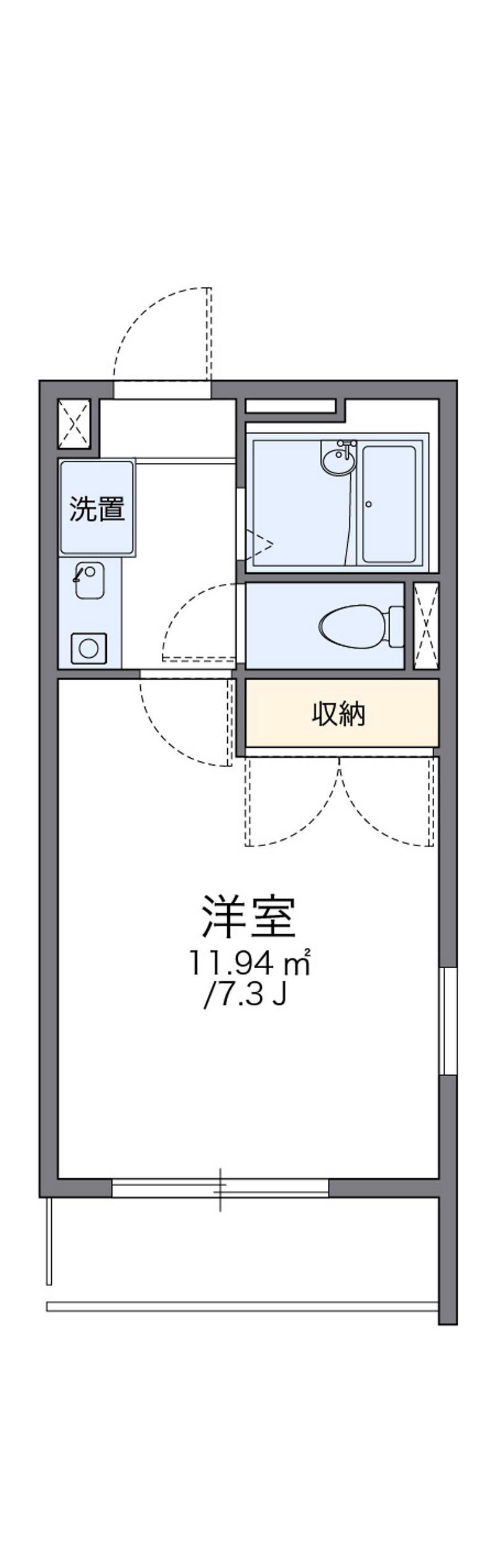 レオパレス葵第２ 間取図