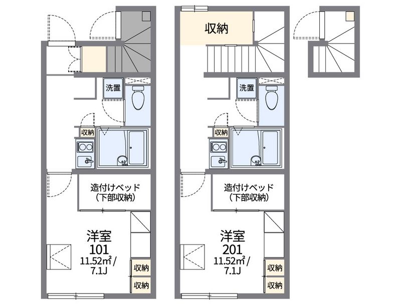 レオパレスアズ−ル 間取図