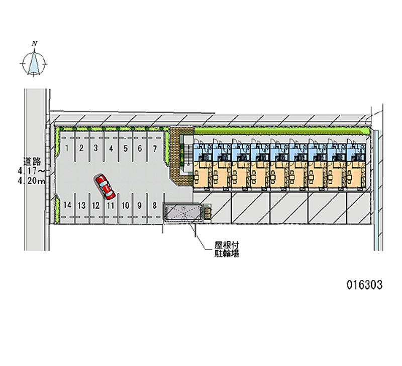 16303 Monthly parking lot