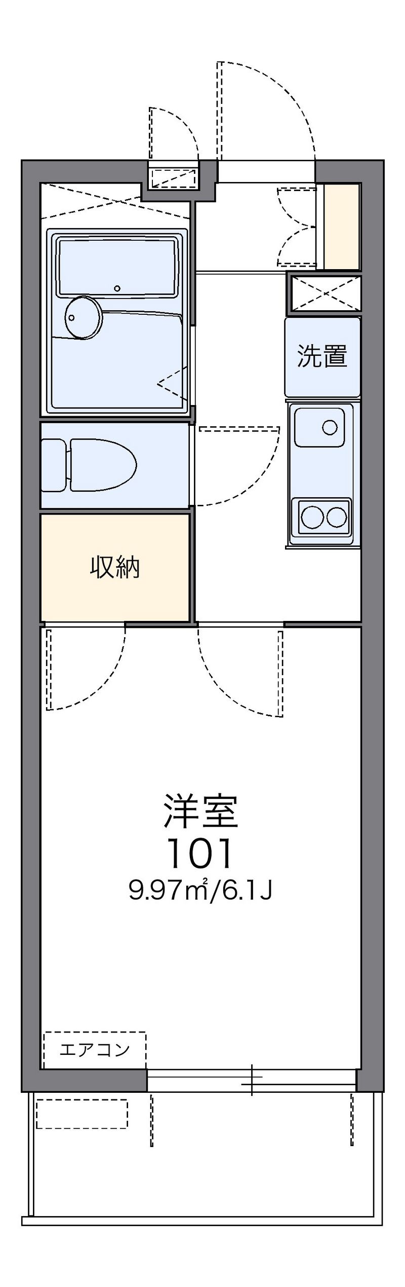 レオパレスＮＥＸＴⅡ 間取図