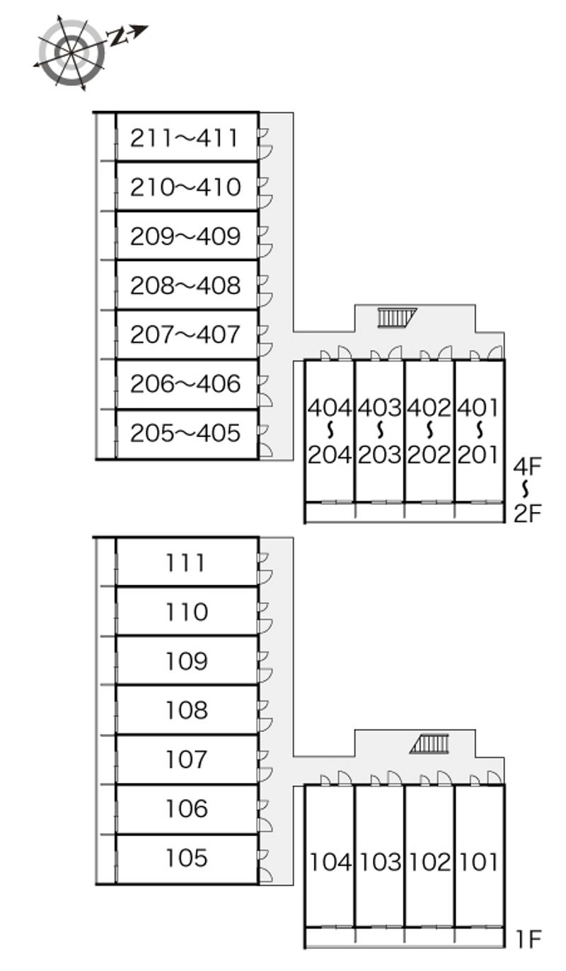 レオパレスアウロラ 間取配置図