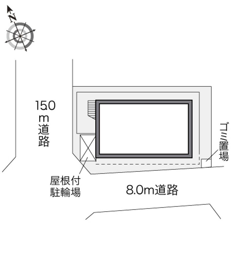 レオパレスコンフォート翠松 配置図