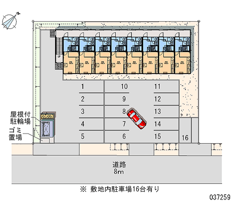 レオパレスラスターＡ 月極駐車場