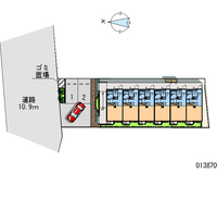レオパレスパディフィールド 区画図