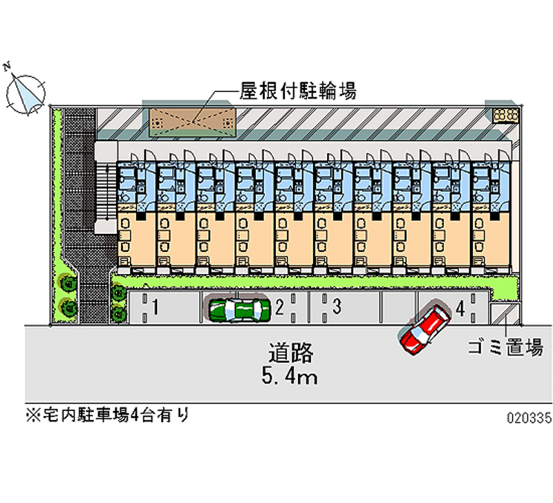 レオパレス柏座 月極駐車場