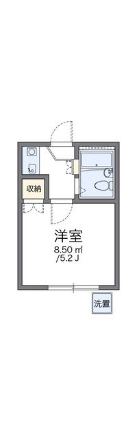 レオパレスシェモアⅡ 間取り図