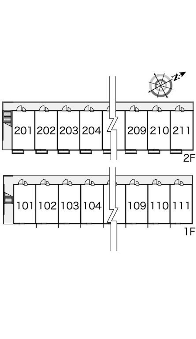 レオパレスα　Ⅱ 間取配置図
