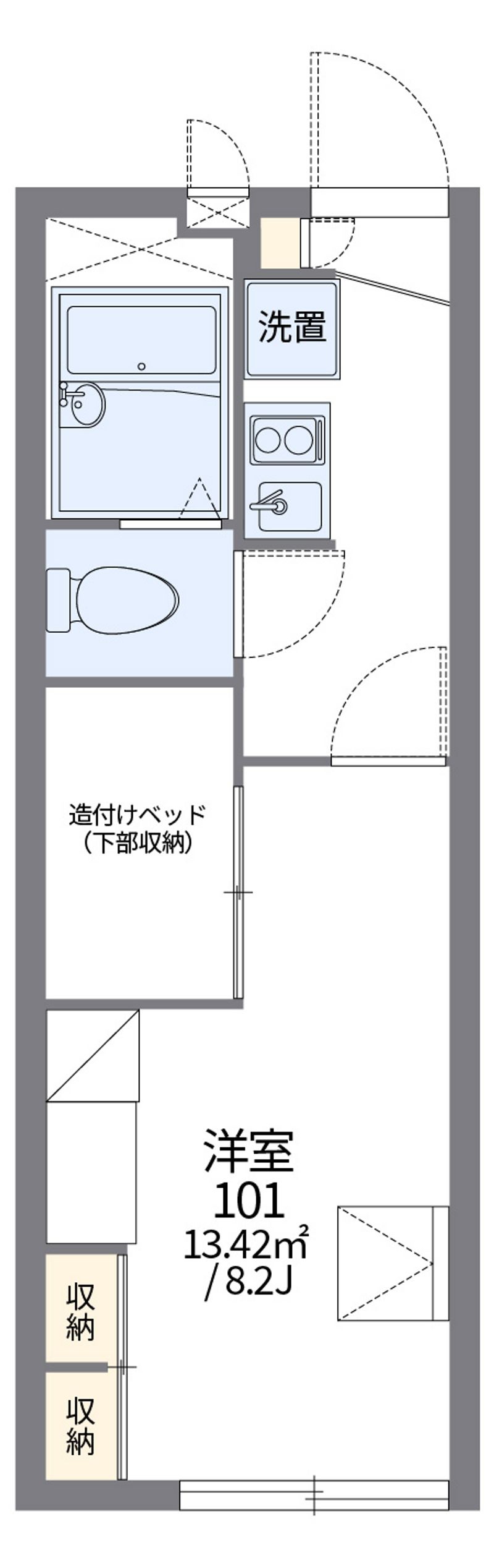 レオパレスイクシードⅡ 間取図