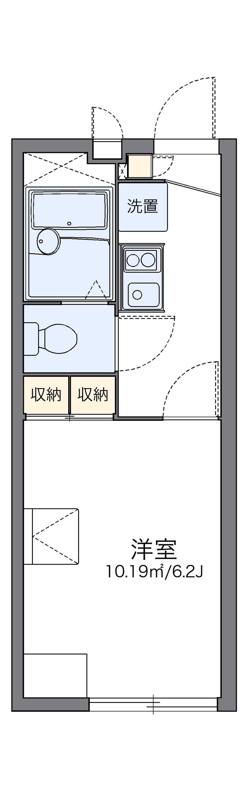 レオパレス旭鶴 間取図