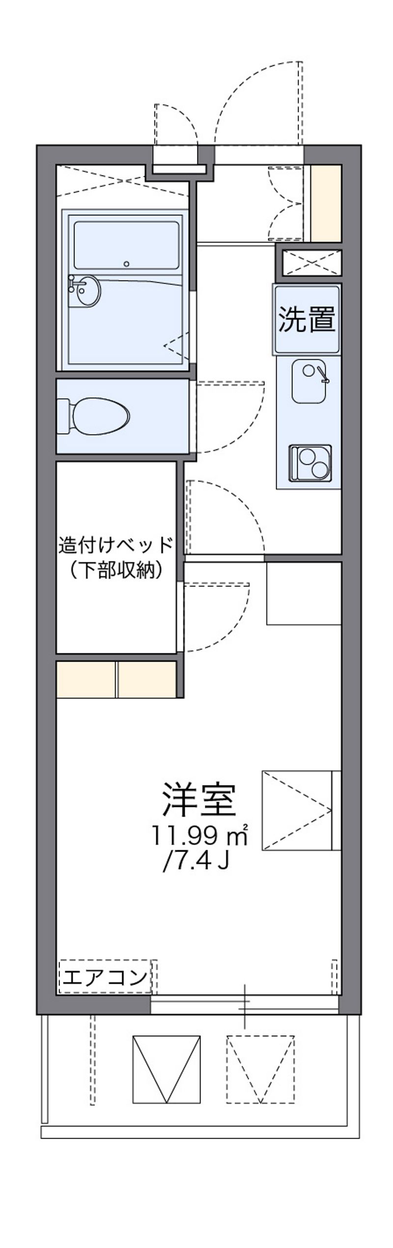 レオパレスＳＨＩＢＡＴＡⅢ 間取図