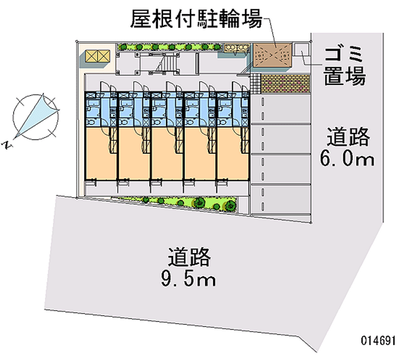 レオパレス行徳エステート 区画図