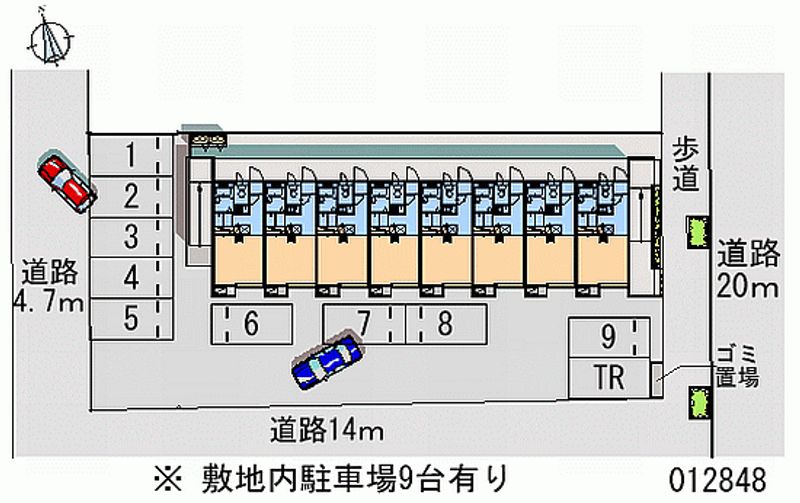 レオパレス高堂 月極駐車場