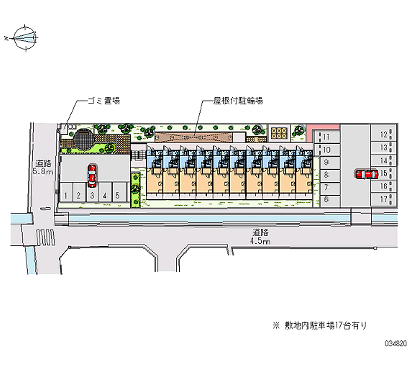 レオパレス太子堂 区画図