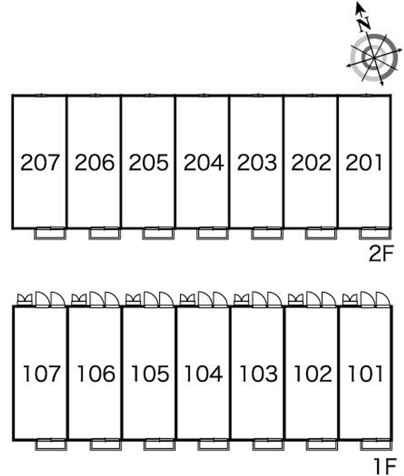 レオパレスなぐり 間取配置図
