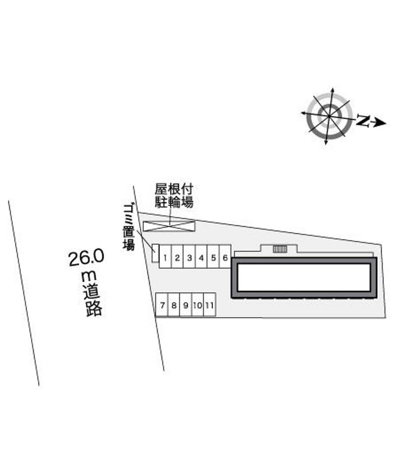 レオパレスサンシャイン　ザコア 配置図